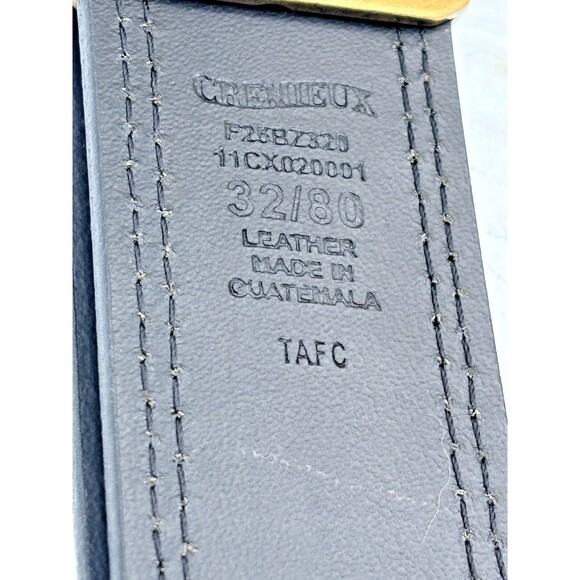 Daniel Cremieux Reversible Leather Belt Tan/Black Double Stitched Size 32/80 EUC - Picture 13 of 14